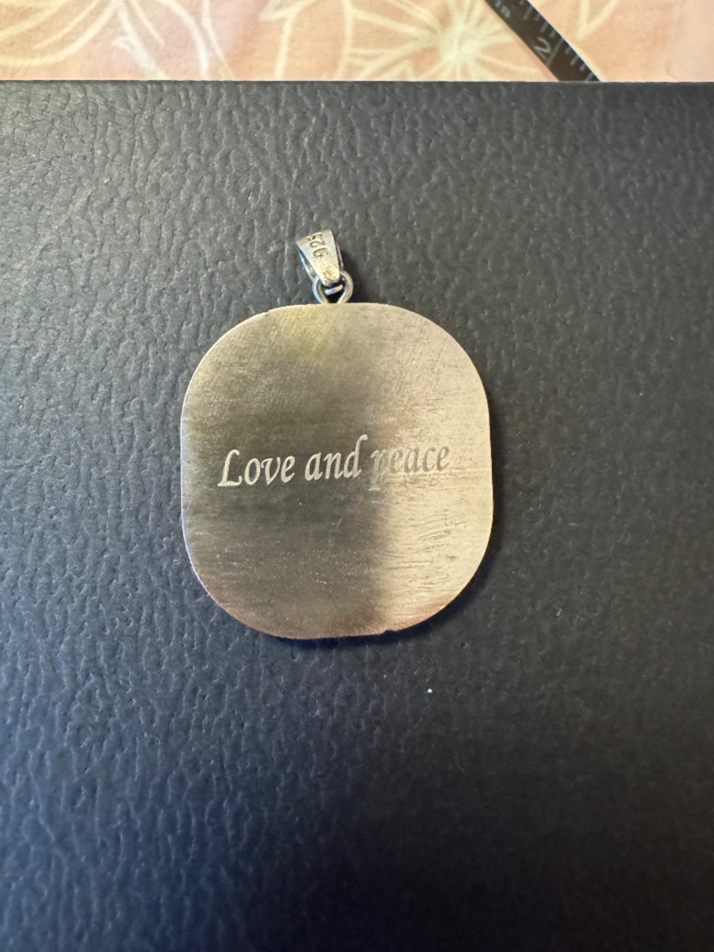 Virgin Mary Pendant Sterling Silver Large - Picture 8 of 10